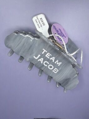 Team Jacob Gray Swirl Women’s Hair Claw Clip